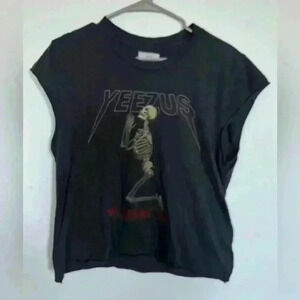 OFFICIAL 2014 YEEZUS TOUR SHIRT Praying Skeleton Size Large